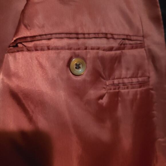 Oleg Cassini Wool Blazer Mens Ventless 2 Button Suit Jacket Sport Coat Size 41 R - Picture 6 of 8